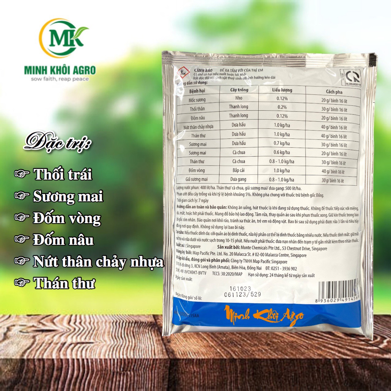 Thuốc trừ bệnh Map Hero 340WP - Gói 100g